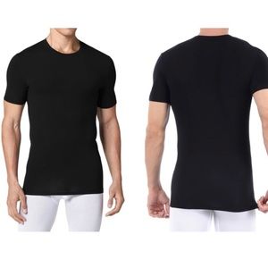 TOMMY JOHN COOL COTTON V UNDERSHIRT BLACK SIZE MEDIUM